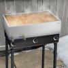 imageVEVOR Maple Syrup Evaporator Pan 112 Gal 24 x 18 x 6 Inch Maple Syrup 304 Stainless Steel Maple Syrup Pan Evaporator Pan with 1 Valve and 3 Heating Methods for Home Outdoor36 x 24 x 95 Inch