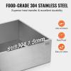 imageVEVOR Maple Syrup Evaporator Pan 112 Gal 24 x 18 x 6 Inch Maple Syrup 304 Stainless Steel Maple Syrup Pan Evaporator Pan with 1 Valve and 3 Heating Methods for Home Outdoor24 x 24 x 10 Inch