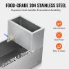 imageVEVOR Maple Syrup Evaporator Pan 112 Gal 24 x 18 x 6 Inch Maple Syrup 304 Stainless Steel Maple Syrup Pan Evaporator Pan with 1 Valve and 3 Heating Methods for Home Outdoor30 x 16 x 95 Inch