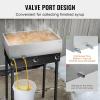 imageVEVOR Maple Syrup Evaporator Pan 112 Gal 24 x 18 x 6 Inch Maple Syrup 304 Stainless Steel Maple Syrup Pan Evaporator Pan with 1 Valve and 3 Heating Methods for Home Outdoor36 x 24 x 95 Inch