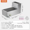imageVEVOR Maple Syrup Evaporator Pan 112 Gal 24 x 18 x 6 Inch Maple Syrup 304 Stainless Steel Maple Syrup Pan Evaporator Pan with 1 Valve and 3 Heating Methods for Home Outdoor30 x 16 x 95 Inch