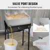 imageVEVOR Maple Syrup Evaporator Pan 112 Gal 24 x 18 x 6 Inch Maple Syrup 304 Stainless Steel Maple Syrup Pan Evaporator Pan with 1 Valve and 3 Heating Methods for Home Outdoor24 x 24 x 7 Inch