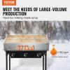imageVEVOR Maple Syrup Evaporator Pan 112 Gal 24 x 18 x 6 Inch Maple Syrup 304 Stainless Steel Maple Syrup Pan Evaporator Pan with 1 Valve and 3 Heating Methods for Home Outdoor48 x 24 x 95 Inch