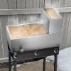 imageVEVOR Maple Syrup Evaporator Pan 112 Gal 24 x 18 x 6 Inch Maple Syrup 304 Stainless Steel Maple Syrup Pan Evaporator Pan with 1 Valve and 3 Heating Methods for Home Outdoor30 x 16 x 95 Inch