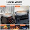 imageVEVOR Maple Syrup Evaporator Pan 112 Gal 24 x 18 x 6 Inch Maple Syrup 304 Stainless Steel Maple Syrup Pan Evaporator Pan with 1 Valve and 3 Heating Methods for Home Outdoor1 Fl Oz Pack of 1
