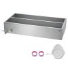 imageVEVOR Maple Syrup Evaporator Pan 112 Gal 24 x 18 x 6 Inch Maple Syrup 304 Stainless Steel Maple Syrup Pan Evaporator Pan with 1 Valve and 3 Heating Methods for Home Outdoor48 x 24 x 95 Inch