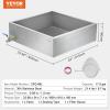 imageVEVOR Maple Syrup Evaporator Pan 236 Gal 24 x 24 x 95 Inch Maple Syrup 304 Stainless Steel Maple Syrup Pan Evaporator Pan with 1 Valve and 3 Heating Methods for Home Outdoor24 x 24 x 7 Inch