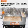 imageVEVOR Maple Syrup Evaporator Pan 236 Gal 24 x 24 x 95 Inch Maple Syrup 304 Stainless Steel Maple Syrup Pan Evaporator Pan with 1 Valve and 3 Heating Methods for Home Outdoor47 x 24 x 96 Inch