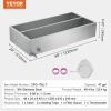 imageVEVOR Maple Syrup Evaporator Pan 236 Gal 24 x 24 x 95 Inch Maple Syrup 304 Stainless Steel Maple Syrup Pan Evaporator Pan with 1 Valve and 3 Heating Methods for Home Outdoor48 x 24 x 95 Inch