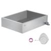 imageVEVOR Maple Syrup Evaporator Pan 236 Gal 24 x 24 x 95 Inch Maple Syrup 304 Stainless Steel Maple Syrup Pan Evaporator Pan with 1 Valve and 3 Heating Methods for Home Outdoor1 Fl Oz Pack of 1