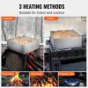 imageVEVOR Maple Syrup Evaporator Pan 236 Gal 24 x 24 x 95 Inch Maple Syrup 304 Stainless Steel Maple Syrup Pan Evaporator Pan with 1 Valve and 3 Heating Methods for Home Outdoor24 x 24 x 10 Inch
