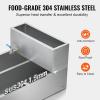 imageVEVOR Maple Syrup Evaporator Pan 236 Gal 24 x 24 x 95 Inch Maple Syrup 304 Stainless Steel Maple Syrup Pan Evaporator Pan with 1 Valve and 3 Heating Methods for Home Outdoor47 x 24 x 96 Inch
