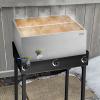 imageVEVOR Maple Syrup Evaporator Pan 236 Gal 24 x 24 x 95 Inch Maple Syrup 304 Stainless Steel Maple Syrup Pan Evaporator Pan with 1 Valve and 3 Heating Methods for Home Outdoor24 x 24 x 95 Inch
