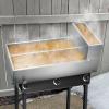 imageVEVOR Maple Syrup Evaporator Pan 236 Gal 24 x 24 x 95 Inch Maple Syrup 304 Stainless Steel Maple Syrup Pan Evaporator Pan with 1 Valve and 3 Heating Methods for Home Outdoor47 x 24 x 96 Inch