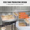 imageVEVOR Maple Syrup Evaporator Pan 236 Gal 24 x 24 x 95 Inch Maple Syrup 304 Stainless Steel Maple Syrup Pan Evaporator Pan with 1 Valve and 3 Heating Methods for Home Outdoor47 x 24 x 96 Inch