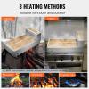 imageVEVOR Maple Syrup Evaporator Pan 236 Gal 24 x 24 x 95 Inch Maple Syrup 304 Stainless Steel Maple Syrup Pan Evaporator Pan with 1 Valve and 3 Heating Methods for Home Outdoor47 x 24 x 96 Inch