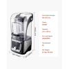 imageVEVOR Professional Blender for Smoothies 85 oz 1400Wwith Powerful Motor MultiFunctional Food Processing for SmoothieMilkshakeJuice Fits for KitchenDark Grey