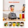 imageVEVOR Professional Blender for Smoothies 85 oz 1400Wwith Powerful Motor MultiFunctional Food Processing for SmoothieMilkshakeJuice Fits for KitchenDark Grey