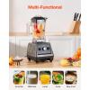 imageVEVOR Professional Blender for Smoothies 85 oz 1400Wwith Powerful Motor MultiFunctional Food Processing for SmoothieMilkshakeJuice Fits for KitchenGrey