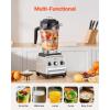 imageVEVOR Professional Blender for Smoothies 85 oz 1400Wwith Powerful Motor MultiFunctional Food Processing for SmoothieMilkshakeJuice Fits for KitchenSilver
