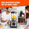 imageVEVOR Professional Blender for Smoothies 85 oz 1400Wwith Powerful Motor MultiFunctional Food Processing for SmoothieMilkshakeJuice Fits for Kitchenblack