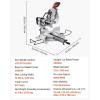 imageVEVOR Sliding Compound Miter Saw 10Inch Blade 15 Amp Motor 60Tooth Corded Double Bevel Sliding Miter Saw LED Precision Alignment Angle Adjustable for Wood Composite Decking LaminatesDouble Bevel12