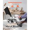 imageVEVOR Sliding Compound Miter Saw 10Inch Blade 15 Amp Motor 60Tooth Corded Double Bevel Sliding Miter Saw LED Precision Alignment Angle Adjustable for Wood Composite Decking LaminatesSingle Bevel10