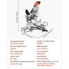 imageVEVOR Sliding Compound Miter Saw 10Inch Blade 15 Amp Motor 60Tooth Corded Double Bevel Sliding Miter Saw LED Precision Alignment Angle Adjustable for Wood Composite Decking LaminatesDouble Bevel10