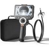 imageVEVOR 4Way Articulating Endoscope with Light True 1080P HD Industrial Borescope Inspection Camera with Articulated Probe Flexible Snake Scope Cam for Wall Automotive Engine Inspect49FT032inch Slim Probe