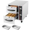 imageVEVOR Commercial Electric Drawer Warmer ThreeDrawer Stainless Steel Food Warmer Freestanding Compact Warming Drawer Cabinet 85F185F Wide Temperature Range for Restaurant Hotel Buffet amp BakeryTwo Drawer