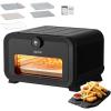 imageVEVOR Electric Pizza Oven Smart Pizzas Maker Indoor with 5 Preset 12Inch Countertop Pizza Cooker wTouch Srceen 750 Max Temp 2Min Rapid Baking Oven Thin amp Crispy Neapolitan Frozen New York12 Inch Air Fry Combo Pizza Oven