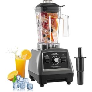 imageVEVOR Professional Blender for Smoothies 85 oz 1400Wwith Powerful Motor MultiFunctional Food Processing for SmoothieMilkshakeJuice Fits for KitchenGrey