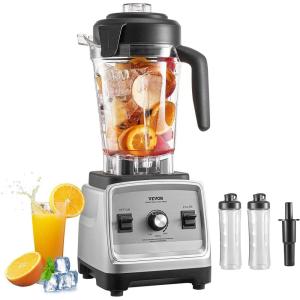 imageVEVOR Professional Blender for Smoothies 85 oz 1400Wwith Powerful Motor MultiFunctional Food Processing for SmoothieMilkshakeJuice Fits for KitchenLight Gray