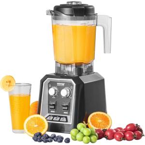 imageVEVOR Professional Blender for Smoothies 85 oz 1400Wwith Powerful Motor MultiFunctional Food Processing for SmoothieMilkshakeJuice Fits for Kitchenblack