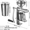 imageVEVOR Electric Oil Press Machine 850W Stainless Steel Oil Extractor Machine 0300  32572  Adjustable Temperature Hot Press Oil Expeller for Pressing Peanuts Sesame Seeds Rapeseed Tea SeedsManual