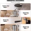 imageVEVOR Electric Oil Press Machine 850W Stainless Steel Oil Extractor Machine 0300  32572  Adjustable Temperature Hot Press Oil Expeller for Pressing Peanuts Sesame Seeds Rapeseed Tea SeedsManual