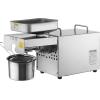 imageVEVOR Electric Oil Press Machine 850W Stainless Steel Oil Extractor Machine 0300  32572  Adjustable Temperature Hot Press Oil Expeller for Pressing Peanuts Sesame Seeds Rapeseed Tea Seeds700 W Electric