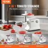 imageVEVOR Electric Tomato Strainer 700W Tomato Sauce Maker Machine 55 LBSMin Food Strainer and Sauce Maker Pure Copper Motor Food Mill with Reverse Function for Tomato Strawberry Blueberry Sauce