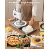 imageVEVOR Manual Pizza Dough Press Machine 95 inch Pizza Pastry Press Plate Stainless Steel Bread Presser Commercial Chapati Sheet Crust Maker Forming Machine with Handle and 100 Pcs Parchment Paper95 inch