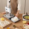 imageVEVOR Manual Pizza Dough Press Machine 95 inch Pizza Pastry Press Plate Stainless Steel Bread Presser Commercial Chapati Sheet Crust Maker Forming Machine with Handle and 100 Pcs Parchment Paper95 inch
