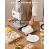 imageVEVOR Manual Pizza Dough Press Machine 95 inch Pizza Pastry Press Plate Stainless Steel Bread Presser Commercial Chapati Sheet Crust Maker Forming Machine with Handle and 100 Pcs Parchment Paper95 inch