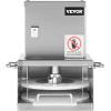 imageVEVOR Manual Pizza Dough Press Machine 95 inch Pizza Pastry Press Plate Stainless Steel Bread Presser Commercial Chapati Sheet Crust Maker Forming Machine with Handle and 100 Pcs Parchment Paper94 x 98 x 13 inch