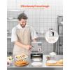 imageVEVOR Manual Pizza Dough Press Machine 95 inch Pizza Pastry Press Plate Stainless Steel Bread Presser Commercial Chapati Sheet Crust Maker Forming Machine with Handle and 100 Pcs Parchment Paper94 x 98 x 13 inch