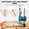 imageVEVOR Manual Pizza Dough Press Machine 95inch24cm Household Pizza Pastry Stainless Steel Pizza Presser Commercial Chapati Sheet Pizza Crust Press Plate Height Adjustable Pizza Forming Machine