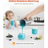 imageVEVOR Milkshake Maker 150W Single Head Milkshaking Machine Height Ajustable DualSpeed Adjustment Drink Mixer Blender with 820ml Stainless Steel Cup for Home Kitchen Bar amp Beverage ShopAdjustable Head