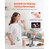 imageVEVOR Milkshake Maker 150W Single Head Milkshaking Machine Height Ajustable DualSpeed Adjustment Drink Mixer Blender with 820ml Stainless Steel Cup for Home Kitchen Bar amp Beverage ShopAdjustable Head
