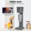 imageVEVOR Milkshake Maker 375W x 2 Electric Machine Commercial Double Heads Drink Mixer Blender LED Intelligent Microswitch 3Speed Mixer With 2 x 820 ml Stainless Steel CupsSingle Head Digital