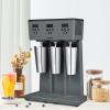 imageVEVOR Milkshake Maker 375W x 2 Electric Machine Commercial Double Heads Drink Mixer Blender LED Intelligent Microswitch 3Speed Mixer With 2 x 820 ml Stainless Steel CupsTriple Heads Digital