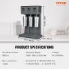 imageVEVOR Milkshake Maker 375W x 2 Electric Machine Commercial Double Heads Drink Mixer Blender LED Intelligent Microswitch 3Speed Mixer With 2 x 820 ml Stainless Steel CupsTriple Heads Digital