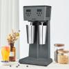 imageVEVOR Milkshake Maker 375W x 2 Electric Machine Commercial Double Heads Drink Mixer Blender LED Intelligent Microswitch 3Speed Mixer With 2 x 820 ml Stainless Steel CupsDouble HeadsDigital